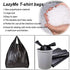 LazyMe Plastic Grocery Bags with Handles Small Size Merchandise Bags Shopping Bags in Bulk Pet Poop Bags, 10 x 16 Inches (Black 100 Pcs)