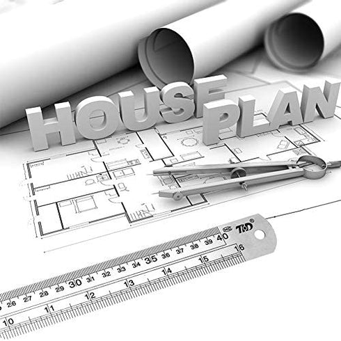 Ruler Metal Straight Edge Ruler Stainless Steel Ruler 6 Inch Ruler Set Rulers Bulk 6 Pack