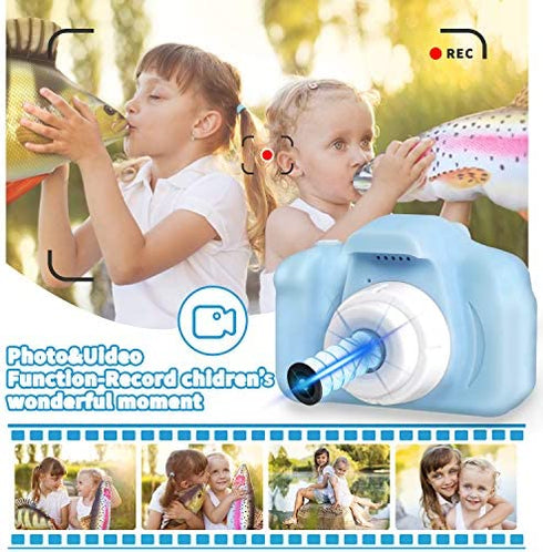 SZREDU Kids Camera for Girls Boys,Digital Video Camera for Children,Toy Camera for 3 4 5 6 7 8 Year Old Birthday