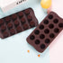 Webake Chocolate Candy Molds Silicone Baking Mold for Snack Size Peanut Butter Cup, Jello, Keto Fat Bombs and Cordial, Pack of 2