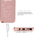 WORLDMOM for Galaxy Note 8 case, Rose Gold Glitter Luxury Sparkly Hybrid 3 Layers Heavy Duty Shockproof Protective with Bling Shiny Pretty Cute Fashion Design case for Samsung Galaxy Note 8