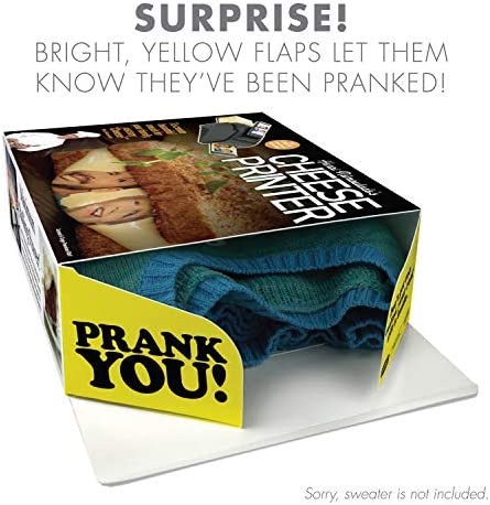 Prank Pack, Cheese Printer Prank Gift Box, Wrap Your Real Present in a Funny Authentic Prank-O Gag Present Box | Novelty Gifting Box for Pranksters
