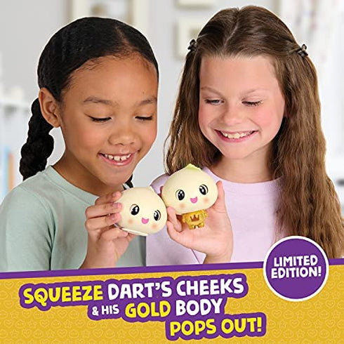My Squishy Little Golden Dumpling – Interactive Doll Collectible with Accessories – Dart (Gold)