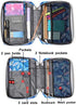 Bible Cover Case Carrier Carrying Bag with Handles for Women Ladies Teens Floral Pattern Flower Print Scripture Tote Good Book Holder Organizer