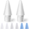Tips Replacement for Apple Pencil 1st Gen & 2nd Generation, Pen Nibs for iPad Pro (2 Pack)