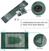 Hitopin Travel Prayer Mat, 60cm*100cm Praying Rug, Portable Polyester Prayer Rug with Compass, Islamic Waterproof Prayer Mat, Muslim Prayer Mat, for Ramadan Gifts, Islamic Prayer (Green)