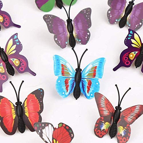 DIYASY Decorative Butterfly Thumbtacks,30 Pcs 3D Push Pins for Bulletin Board Photo Frame, Photo Wall, Cork Board.