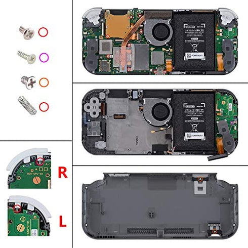 eXtremeRate Scarlet Red Replacement ABXY Home Capture Plus Minus Keys Dpad L R ZL ZR Trigger for Nintendo Switch Lite, Full Set Buttons Repair Kits with Tools for Nintendo Switch Lite