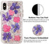 INKOMO iPhone SE2 Case, iPhone 8 Case,Women Luxury Fashion Natural Flower Glitter Foil Sparkle Hard Back Cover with Clear TPU Bumper Protective Phone Bling Case for iPhone SE 2/8/7 4.7'' (Rose Flower)