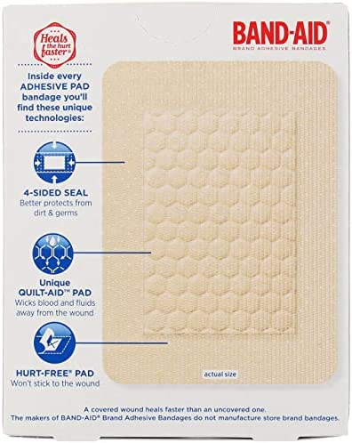 BAND-AID® Brand TRU-STAY™ Large Adhesive Bandages, 10 Count