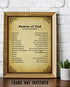 "Names of God- Old Testament-Meanings"- Bible Wall Art. 10 x 8" Scripture Wall Print-Ready to Frame. Distressed Typographic-Parchment Print Design. Home-Office-Church Décor. Beautiful Christian Gift.