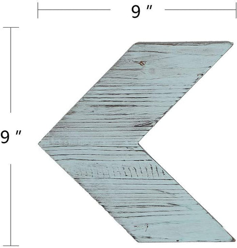 Rustic Arrow Wall Decor-Wooden Chevron Sign Room Decor-Home Decorative Farmhouse Wall Art -Set of 3 Arrows Bedroom Decor