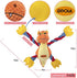 GOOLA Dog Squeaky Toys, Cute Dragon Interactive Plush Stuffed Toy with 5 Squeakers and Crinkle Paper,Pet Rope Chew Toy for Puppy Small Medium Large Breed Dogs