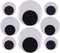 DIYASY 2 Inch 3 Inch 4 Inch Large Googly Wiggle Eyes with Self-Adhesive 8 Pcs for Christmas Decorations