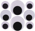 DIYASY 2 Inch 3 Inch 4 Inch Large Googly Wiggle Eyes with Self-Adhesive 8 Pcs for Christmas Decorations