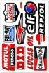 Dirt Bike MotoGP Motocross Motorcycles Bikes ATV Parts Race Accessories Sponsor Garage Toolbox Racing Motos Logo Helmet Sheet Grafitti Kit Pack 6 Vinyl Graphics Decal and Stickers Set D6722 Best4Buy