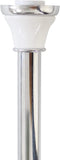 Splash Home Regal Shower Curtain Rod, 42-72 inch Adjustable Tension Spring Hold, Bathroom Accessories, Rust Resistant, Anti-Slip, No Drilling, Easy to Use - Chrome