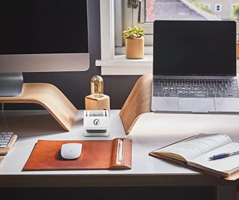 Identity Theft Protection Roller Stamps Wide Kit, Including 3-Pack Refills - Confidential Roller Stamp, Anti Theft, Privacy & Security Stamp, Designed for ID Blackout Security - Classy White