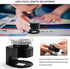 30X Illuminated Loupe Magnifier, Adjustable Focal Length Coin Magnifier with Light Double Optical Lens, Jewelers Magnifying Glass for Coins Textile Embroidery Stamps Currency