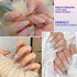 UNA GELLA Almond Fake Nails 500pcs Almond Press on Nails Pre-shape Almond Gel Nail Tips for Full Cover Acrylic Almond Nails French False Nails For Nail Extension Nail Art, Home DIY Nail Salon 12 Sizes False Gelly Tips