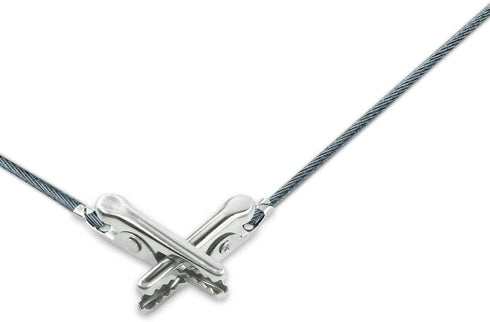 JABINCO Set of 50 Metal Wire Alligator Clamp Long-Tailed Alligator Iron Clip Clasp for DIY Card Photo Memo Clip Holder 6inch (150mm)
