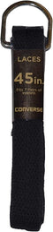 Converse Unisex Replacement Cord Shoe Laces Flat Style Shoelaces (Black, 45)