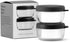W&P Porter Dressing Container w/ Lid |Charcoal 1.5 Ounces (Pack of 2) | Leak & Spill Proof, Salad Dressing, Salt, Toppings, Food Storage, Airtight, Microwave and Dishwasher Safe, BPA-Free, (WP-PDR-CH)