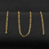 HZMAN Men Women 24k Real Gold Plated Figaro Chain Stainless Steel Necklace, Wide 3mm 5mm 7mm 9mm