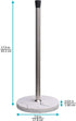 ZCCZ Free Standing Toilet Paper Holder Stand, Bathroom Toilet Roll Tissue Holder Stand Toilet Paper Storage for Bathroom Organization and Storage, Fit Any Size Toilet Rolls, Brushed Nickel