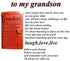 to Grandson Leather Journal- I Will Always Be With You | Refillable Paper 7.9"x4.7" Best Gift for Christmas, Graduation,Birthdays - Engraved Love Message