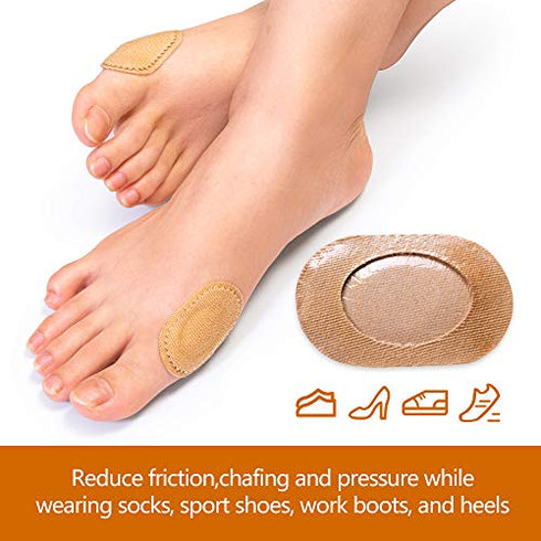Kimihome Bunion Cushion Pads,24 Count Bunion Foot Protectors for Feet (Latex-Free), Stay in Place All Day - Strong Adhesive