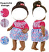 Alive Doll Clothes and Accessories - Baby Doll Dresses Fit for 12 13 14 14.5 Inch Bitty Girl Dolls, 12 Sets Doll Outfits Include Doll Dresses, Pajamas, One-Piece Suit, Swimsuit for Girls Gifts