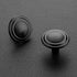 Ravinte 5 Pack 1-1/5 inch Matte Black Zinc Cabinet knobs Kitchen Cabinet Knobs Drawer Knobs Dresser Knobs Drawer Pulls Cabinet Door Knobs Dresser Drawer Handles Knobs for Dresser Drawers