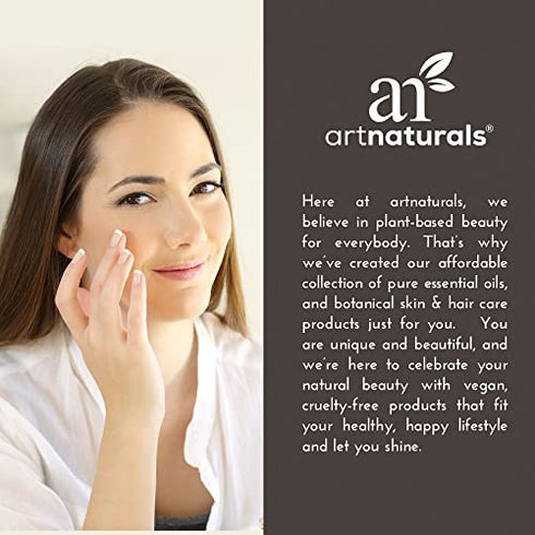 artnaturals USDA Organic Jojoba Oil - (2 Fl Oz / 60ml) - 100% Pure Golden Cold Pressed Carrier Oil - Sensitive Skin, Face Hair, Nails and Cuticle - Dry Scalp Blemish and Acne Treatment