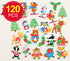 Baker Ross AV453 Winter Woodland Foam Stickers - Pack of 120, Self Adhesives, Perfect for Children to Decorate Collages and Crafts, Ideal for Schools, Craft Groups, Party Crafting, Home