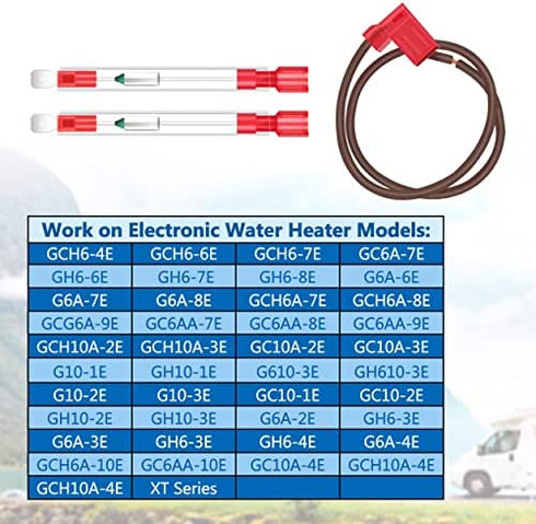 RV Water Heater Thermal Cut Off Kit Replacement for Atwood 93866?Fit for Models GCH6-6E GCH6-4E G6A-8E G6A-7E GC6AA-9E G610-3E GCH10A-2E GH610-3E XT Series Electronic Water Heater
