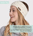 Brook + Bay Womens Winter Ear Warmer Headband - Fleece Lined Cable Knit Ear Band Covers for Cold Weather - Soft & Stretchy Head Wrap