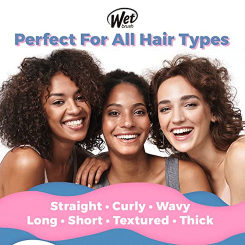 Wet Brush Go Green Tea Tree Oil Infused Detangling Hair Brush - Pain-Free Ultra-Soft Detangler Bristles Glide Through Tangles with Ease - Protects Against Split Ends