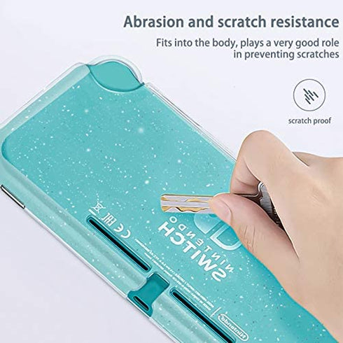 DLseego Protective Case Compatible with Nintendo Switch Lite , Glitter Bling Soft TPU Cover with Shock-Absorption and Anti-Scratch Design Protective Case - Crystal Glitter