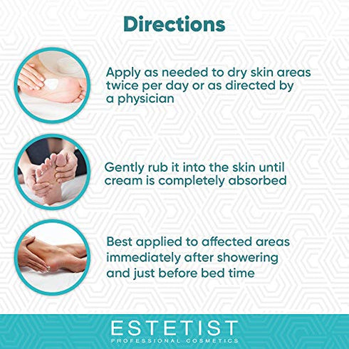 ESTETIST Urea Foot Cream 40%, Foot Lotion For Dry Cracked Feet, Moisturizer For Rough Heel, Foot Care Lotion with Vitamin E and Aloe Vera, Reduce Itching
