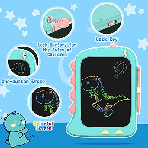 ORSEN LCD Writing Tablet Boy Toys, 8.5 Inch Doodle Board Drawing Pad Gifts for Kids, Toddlers Dinosaur Drawing Board Christmas Birthday Gifts, Drawing Tablets for Boys Girls 2 3 4 5 6 7 Years Old-Blue