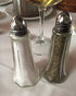 (Set of 12) 1 oz. Tower Salt and Pepper Shakers, Tall Glass Body Mini Salt and Pepper Shakers for Restaurant by Tezzorio