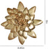 Flower Wall Decor 3D Resin Lotus Wall Hanging Decor Art Decor for Home Dedroom Living Room (Gold, L)
