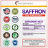 Pure Saffron Extract Natural Appetite Suppressant Supplement for Appetite Control and Healthy Weight Management-Best Hunger Craving Suppressant Saffron Capsules for Weight Loss for Women and Men