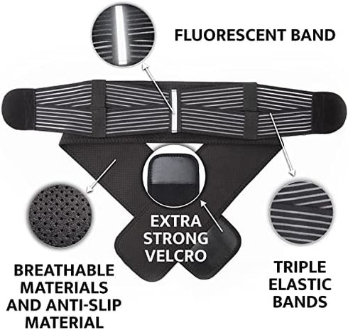Altapolo Si Belt - Sacroiliac Belt for Women and Men, Si Joint Hip Brace for Lower Back, Leg and Pelvic Support, Lumbar Nerve and Sciatica Pain Relief - Trochanter Belt for Pelvic Tilt Correction