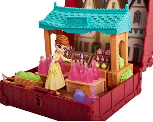 Disney Frozen Pop Adventures Village Set Pop-Up Playset with Handle, Including Anna Small Doll Inspired by The Frozen 2 Movie - Toy for Kids Ages 3 & Up