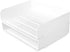 Stackable Desktop Document Letter Tray Organizer Accessories Paper Tray, Multi-Layer File Sorter Storage Paper Holder Stylish (2 Pack)