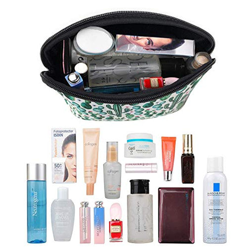 Makeup Bag Cactus cosmetic bag Pouch Waterproof Soft Neoprene Travel bag Zippered Storage Pouch Printing Toiletry bag Pencil Case Organizer