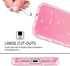 GUAGUA iPhone XR Case, Pink Glitter Bling Crystal Clear Shiny Cover for Girls Women Three Layer Hybrid Hard PC Soft TPU Bumper Shockproof Protective Phone Case for iPhone XR 6.1-inch 2018 Pink