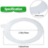 MOYENNE Replacement Rubber Gasket Seal - Glass Jar Seals - 12 Pack Silicone Gaskets For Clip Top Storage Jars Sealing Rings For Regular Mouth Canning And Storage Containers3.75 Inch(White)
